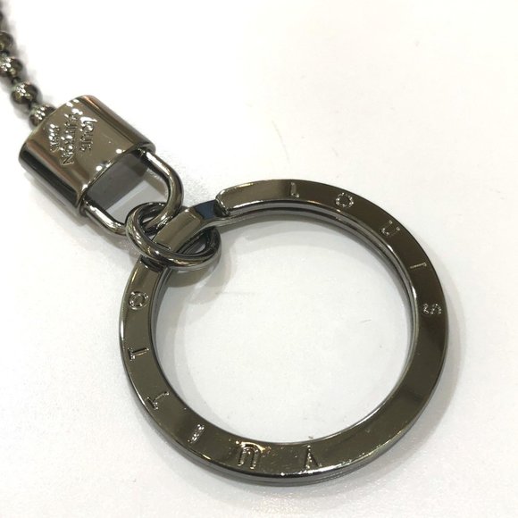 LOUIS VUITTON M62790 LV/Cadena Key Ring, Chaine, LV Tab Keychain, Metal, Men's, - Picture 2 of 9